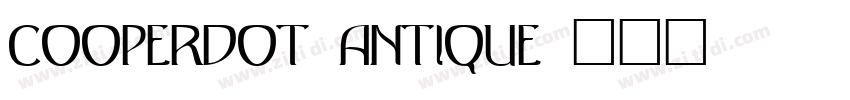 CooperDOT Antique字体转换